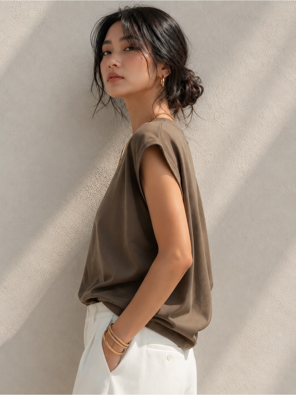 🌺 Eileen Fisher Organic Cotton Box Top NWT XS (Fits 6–8) $118